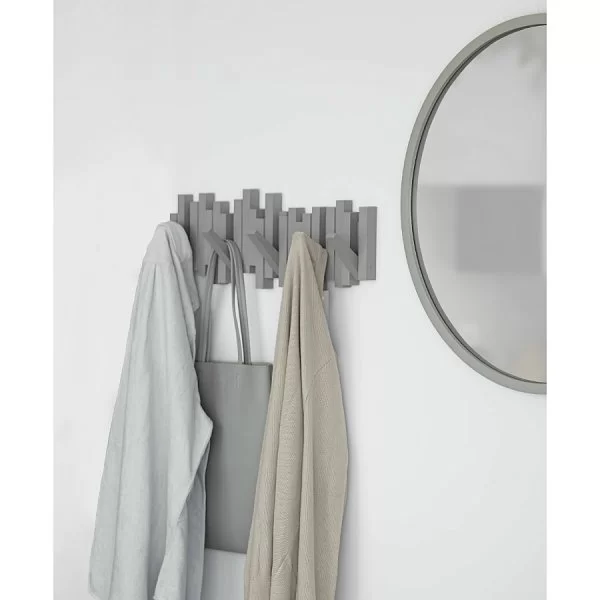 Вешалка настенная Sticks 49,5x2,5x18,4 см, материал пластик, цвет серый, Umbra, Канада, 318211-918 - изобр. 8