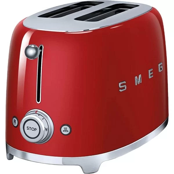Тостер на 2 хлебца, нержавеющая сталь, цвет красный, SMEG, Италия, TSF01RDEU - изобр. 7
