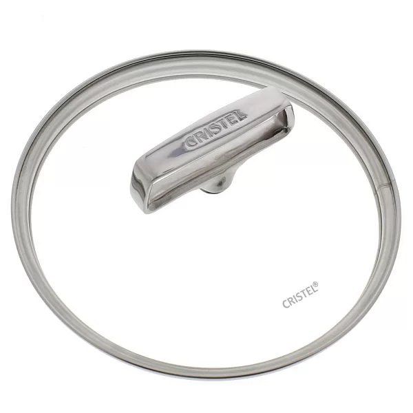 Крышка Castel'Pro 28 см, стекло + нержавеющая сталь, Cristel, Франция, K28VCPF - изобр. 8
