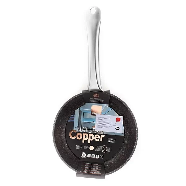 Сковорода антипригарная Natura Copper 20 см материал алюминий, высота 4,2 см, Ibili, Испания, 495020 - изобр. 12