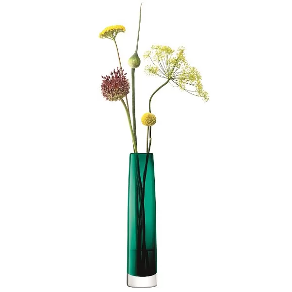 Ваза Stems 30 см цвет изумрудный, выдувное стекло, LSA International, Великобритания, G924-30-895 - изобр. 8