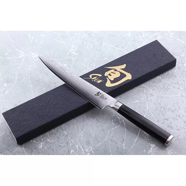 Нож универсальный Shun Classic, длина лезвия 15 см, сталь VG-10, Kai, Япония, KAI-DM-0701 - изобр. 9