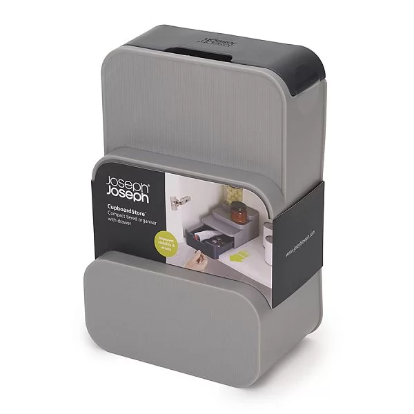 Органайзер многоуровневый CupboardStore 17х26х11 см, материал полипропилен, цвет серый, Joseph Joseph, Великобритания, 85145 - изобр. 10