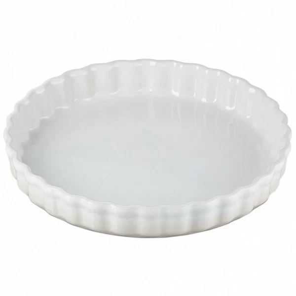 Форма для пирога рифлёная 28 см, цвет меренга, керамика, Le Creuset, Франция, 71120287160001 - изобр. 7