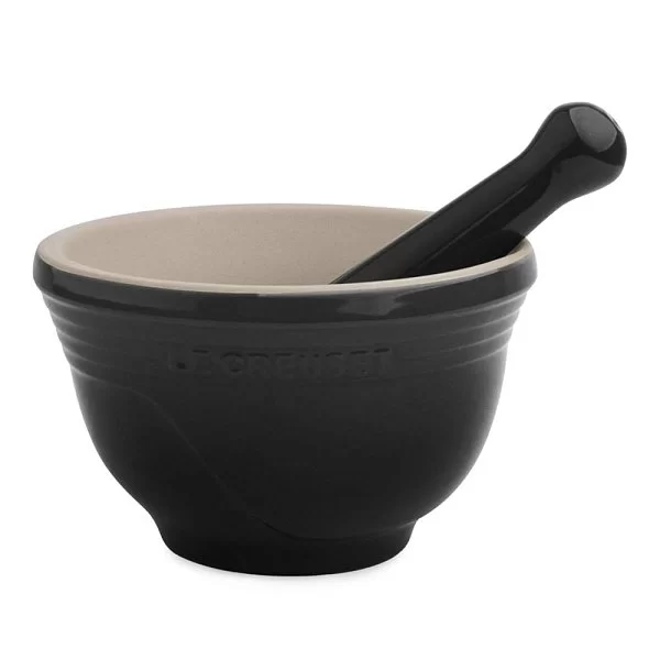 Ступка с пестиком 300 мл, материал керамика, цвет черный, Le Creuset, Франция, 91003400140000 - изобр. 7
