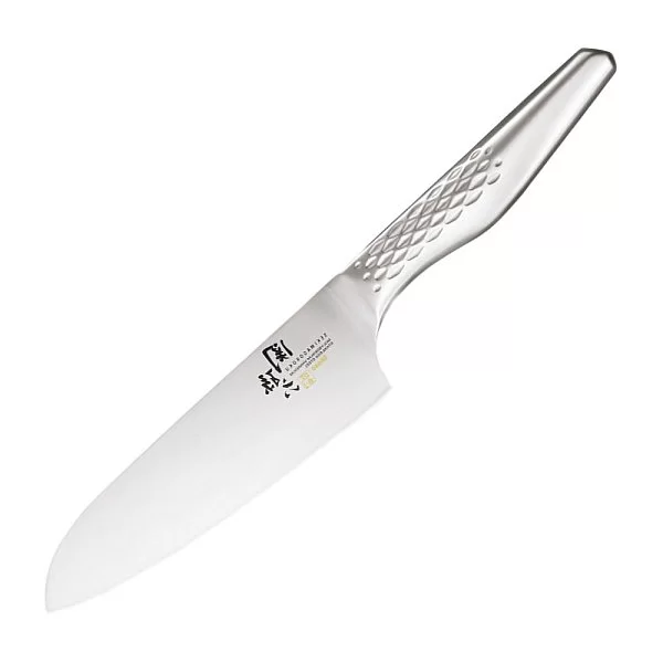 Нож кухонный поварской Santoku длина лезвия 16,5 см, сталь DSR1K6, Kai, Япония, AB-5156 - изобр. 7