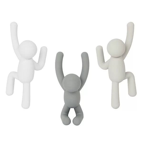 Набор крючков Buddy 3 шт, мульиколор, материал полипропилен, Umbra, Канада, 318165-023 - изобр. 13