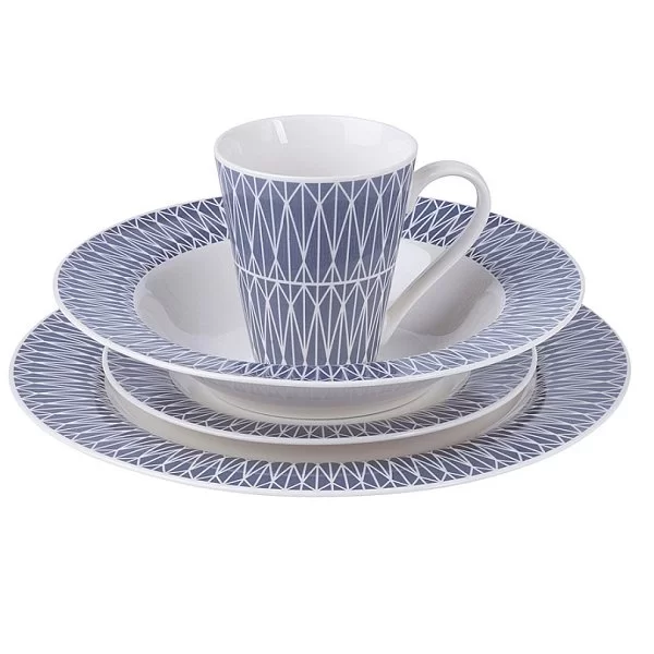 Обеденный набор &quot;Зенит&quot; на 4 персоны, 16 предметов, цвет синий, фарфор, Maxwell & Williams, MW413-II0104 - изобр. 11