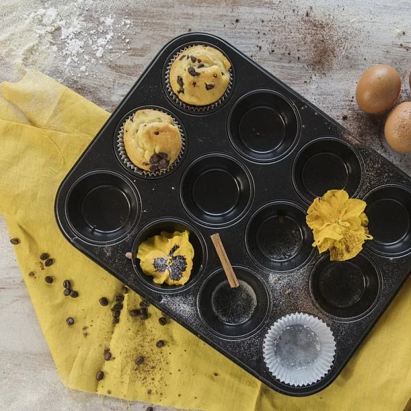 Форма на 12 маффинов Le Dolcezze 35,5 х 27 см, углеродистая сталь, Barazzoni, Италия, 806000505 - изобр. 9