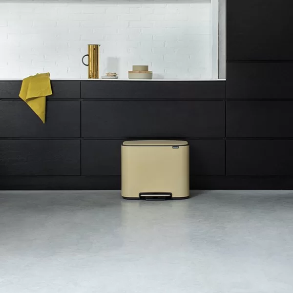 Мусорный бак 2 секции Pedal Bin Bo, цвет минерально-золотой, 11+23л, Brabantia, 121548 - изобр. 9