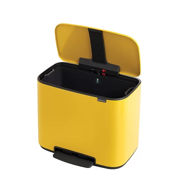 Мусорный бак c педалью Pedal Bin Bo, 36л, желтая маргаритка, Brabantia, 121425 - изобр. 12
