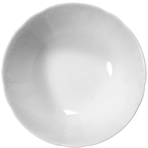 Салатник Salzburg Uni 23 см объем 1,6 л, фарфор, цвет белый, Seltmann Weiden, Германия, 001.603390 - изобр. 8