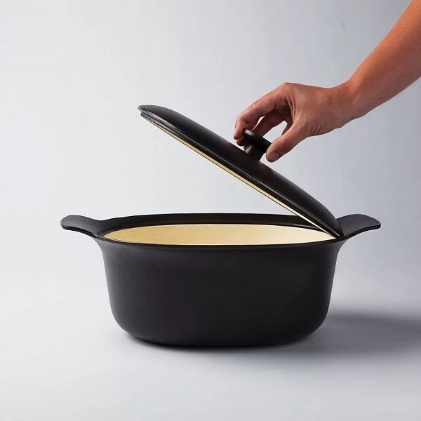 Кастрюля с крышкой Ron, объем 5,2 л, цвет черный, чугун, Berghoff, Бельгия, 3900039 - изобр. 8
