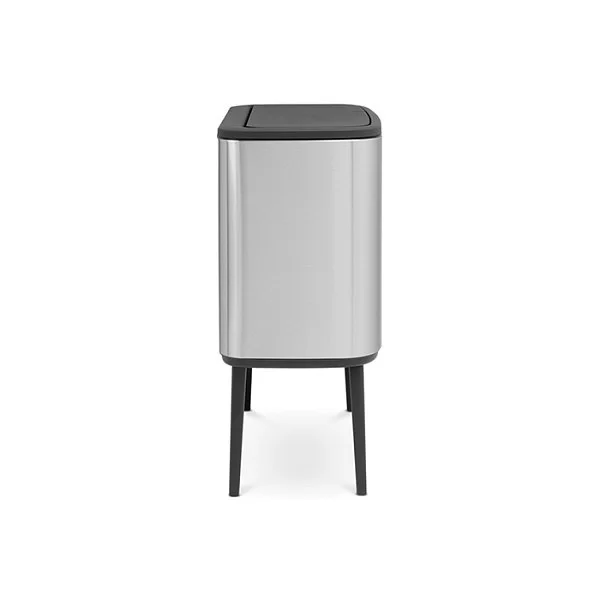 Мусорный бак 2 секции 11+23л, стальной матовый, Brabantia, 316227 - изобр. 10