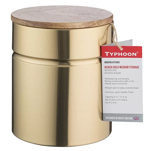 Емкость для хранения Modern Kitchen 2,1 л, цвет золотой, материал олово, Typhoon, Великобритания, 1401.181V - изобр. 8
