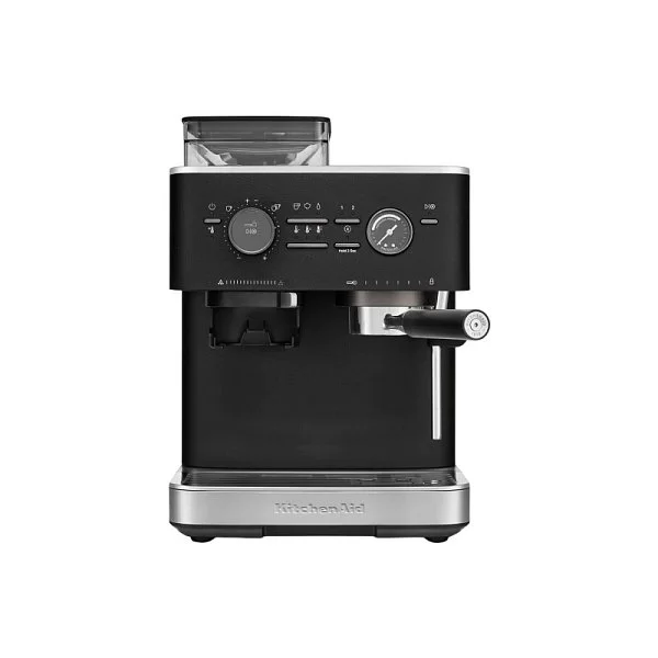 Полуавтоматическая эспрессо-машина с кофемолкой 2,5 л, цвет чугун, Kitchen Aid, США, 5KES6551EBK - изобр. 7