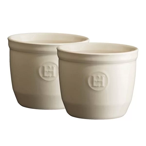 Набор из 2-х рамекинов №8, материал керамика, диаметр 8см, цвет кремовый, Emile Henry, Франция, 024008 - изобр. 7