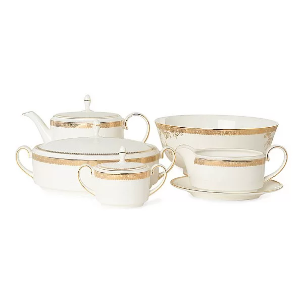 Кофейник Vera Wang Lace Gold 750 мл, материал фарфор, цвет белый Wedgwood, Великобритания, 50146905611 - изобр. 8