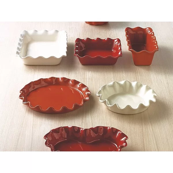 Форма керамическая для фруктового пирога диаметр 26 см, цвет кремовый, Emile Henry, Франция, 026187 - изобр. 9