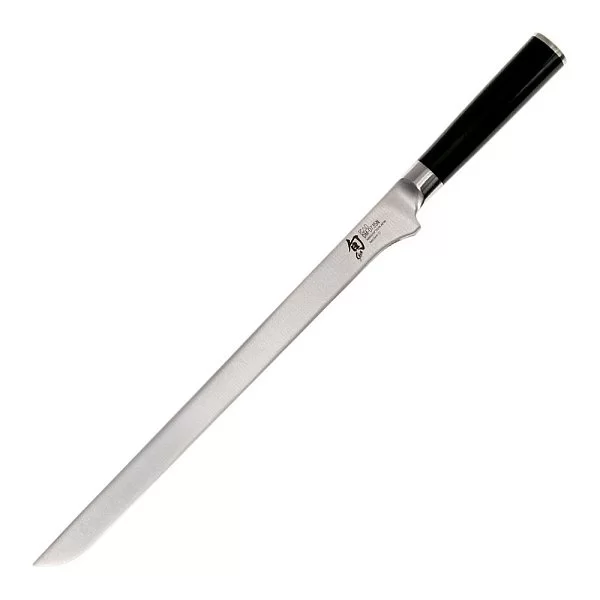 Нож кухонный для тонкой нарезки Ham Slicer длина лезвия 30,5 см, сталь Aus 8A, Kai, Япония, DM-0735 - изобр. 7