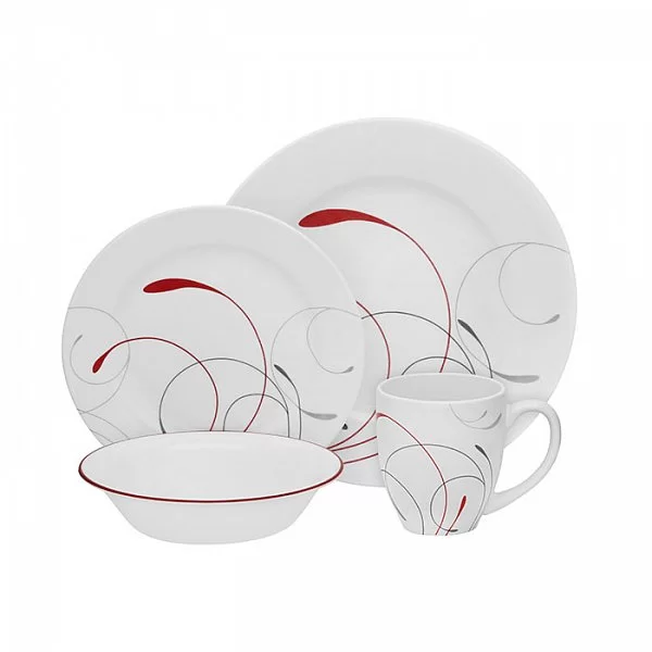 Набор посуды 16 предметов Splendor на 4 персоны, стекло, Corelle, 1114351 - изобр. 7