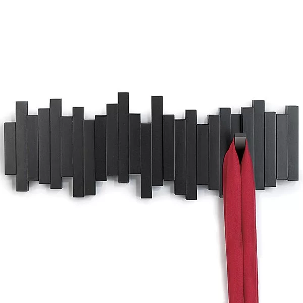 Вешалка настенная Sticks 49,3х18х3 см, цвет черный, материал пластик, Umbra, Канада, 318211-040 - изобр. 8