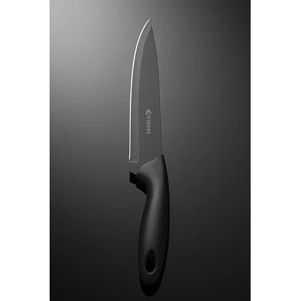 Набор из 5-ти кухонных ножей на подставке Silhouette акрил + нержавеющая сталь, Viners, чёрный, Великобритания, v_0305.097 - изобр. 8