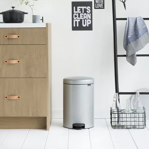 Мусорный бак с педалью NewIcon, 20л, серый металлик, Brabantia, 114069 - изобр. 10