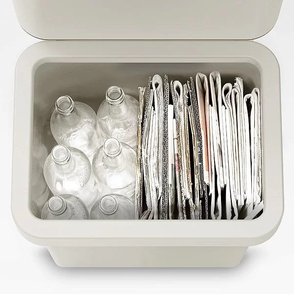 Контейнер для мусора с двумя баками Totem Pop 60 л, сталь, цвет серый, Joseph Joseph, Великобритания, 30091 - изобр. 13