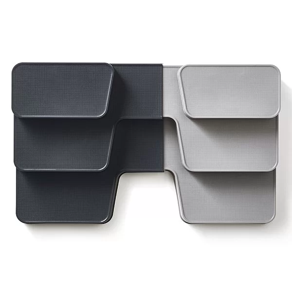 Органайзер многоуровневый CupboardStore раздвижной 42х26х9 см, материал полипропилен, цвет серый, Joseph Joseph, Великобритания, 85146 - изобр. 9