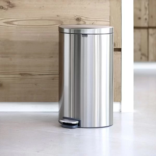 Мусорный бак эргономичный FlatBack+, 40л, матовая сталь, Brabantia, 482021 - изобр. 8