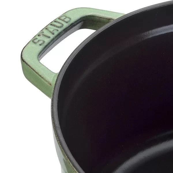 Кокот чугунный круглый 26 см, объем 5,25 л, цвет шалфей, Staub, Франция, 11026115 - изобр. 9