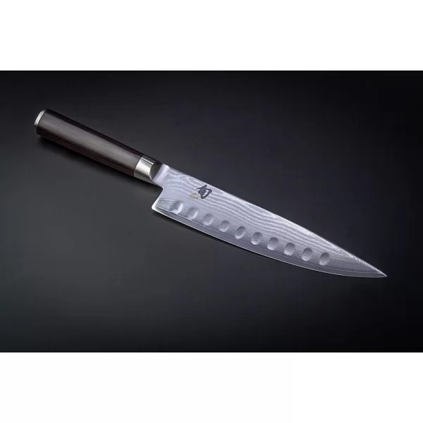 Нож кухонный поварской Shun Classic, длина лезвия 20 см, сталь VG-MAX в обкладках из дамаска, Kai, Япония, KAI-DM-0719 - изобр. 9