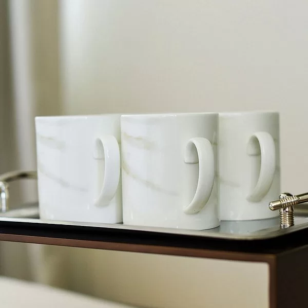 Кружка Vera Wang Venato Imperial 9x10 см, 440 мл, материал фарфор, цвет белый, Wedgwood, Великобритания, 40024543 - изобр. 8