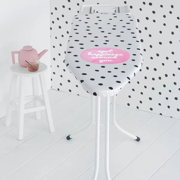 Гладильная доска 124x38 см, декор чехла "Горошек", Brabantia, Бельгия, 115783 - изобр. 10