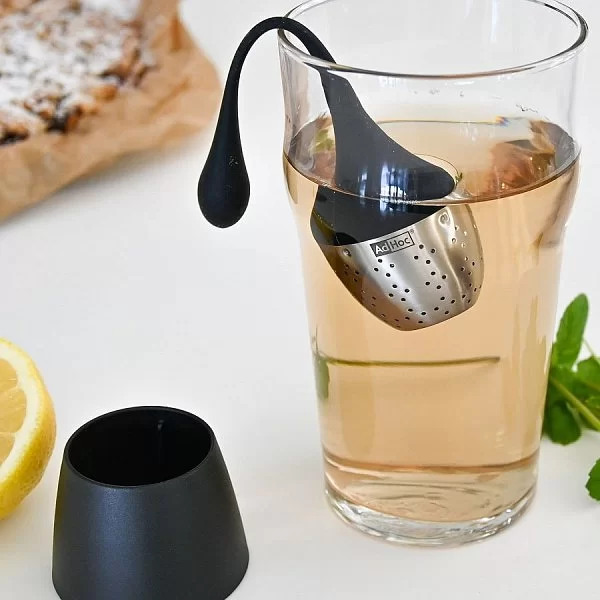 Ситечко для заваривания чая Hangtea, диаметр 4 см, цвет черный, нержавеющая сталь + пластик, AdHoc Design, Германия, TE52 - изобр. 9