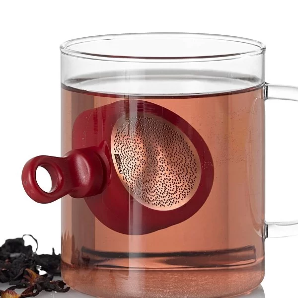 Ситечко магнитное для заваривания чая MagTea, диаметр 5,5 см, цвет красный, нержавеющая сталь + пластик, AdHoc Design, Германия, TE34 - изобр. 8
