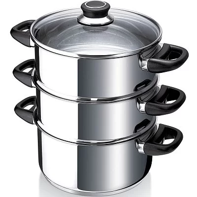 Пароварка-вставка Healthy Eating 24 см силикон, цвет зеленый, Kitchen Craft, Великобритания, KCHESTEAM - изобр. 19