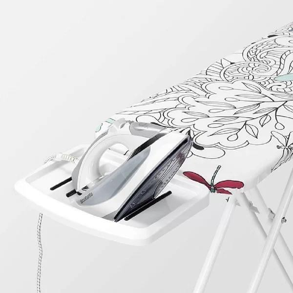 Гладильная доска 124х38 см, декор чехла "Стрекозы", Brabantia, Бельгия, 111181 - изобр. 9