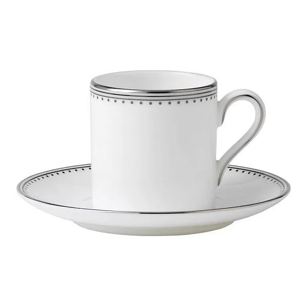 Чашка кофейная Vera Wang Grosgrain 80 мл, материал фарфор, цвет белый, Wedgwood, Великобритания, 50116404021 - изобр. 8
