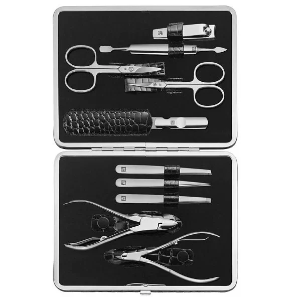 Набор маникюрный INOX, 10 предметов, цвет черный отделка &quot;крокодил&quot;, нержавеющая сталь, Zwilling J.A. Henckels, 97509-004 - изобр. 7