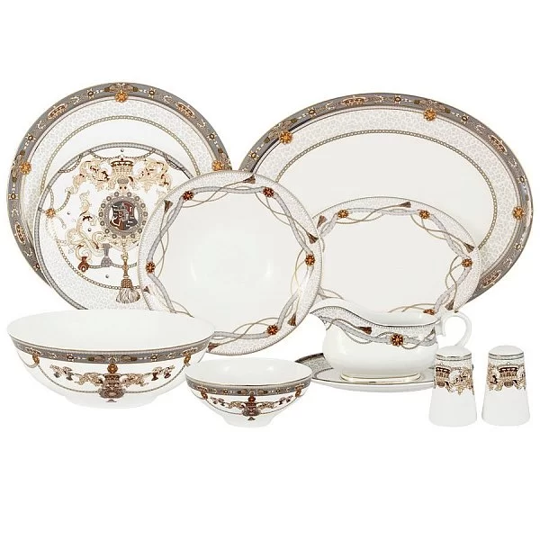 Обеденный сервиз "Принц Эдвард" на 6 персон, 27 предметов, Anna Lafarg Emily, AL-M2129_27-E9 - изобр. 7