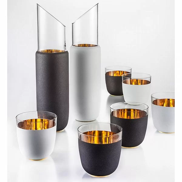 Чаша низкая Cosmo Weiss 17x3 см, хрусталь, цвет белый + золото, Eisch, Германия, 72356718 - изобр. 8