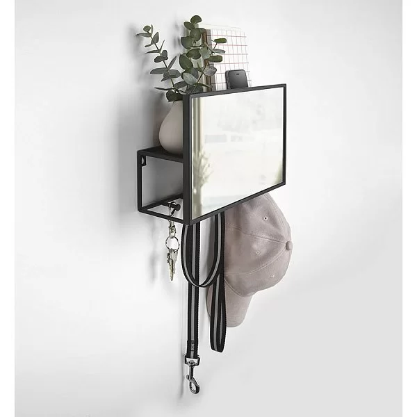 Органайзер Cubiko 32x10,6x20,3 см, материал зеркальное полотно + сталь, цвет черный, Umbra, Канада, 1012828-040 - изобр. 9