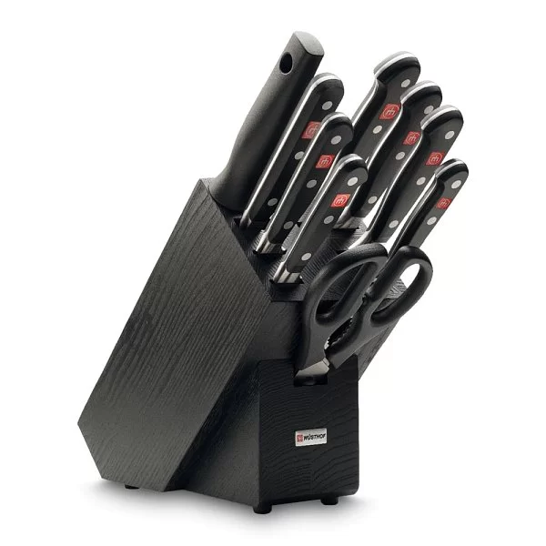 Набор ножей на подставке Classic, черный, 10 пр, Wusthof, 9844 - изобр. 7