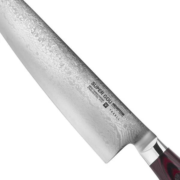 Нож кухонный поварской шеф 25 см GOU 161 материал лезвия порошковая сталь SG2 Laminated, Yaxell, Япония, YA37110 - изобр. 9