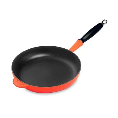 Сковорода глубокая 26 см, эмалированный чугун, цвет бежевый, Le Creuset, Франция, 20187267160422 - изобр. 27