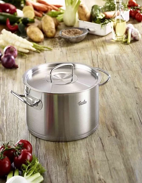 Кастрюля с крышкой из нержавеющей стали Original Pro 6.3 л диаметр 24 см, Fissler, Германия, 8412324 - изобр. 13