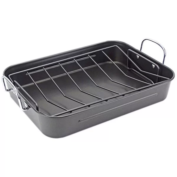Жаровня с антипригарным покрытием и решеткой Ovenware 38х29 см, углеродистая сталь, BEKA, Бельгия, 16370384 - изобр. 7