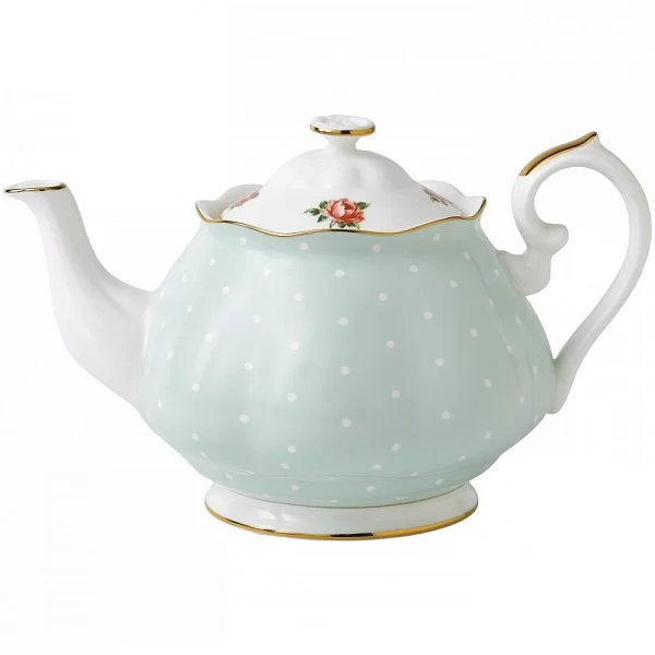 Заварочный чайник Polka Rose объем 1200 мл, материал фарфор, Royal Albert, Великобритания, POLROS25817 - изобр. 7